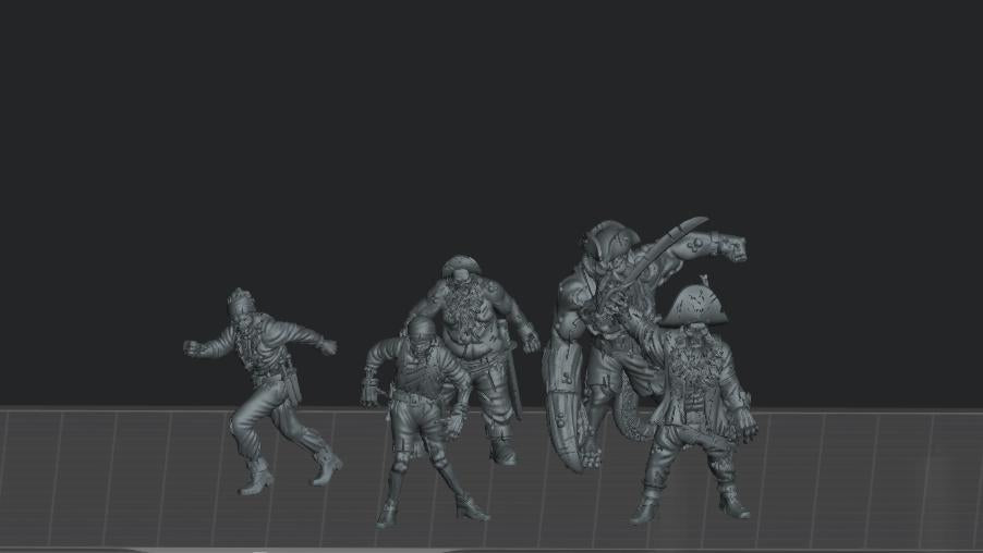 Cursed Undead Pirates - Set of 5