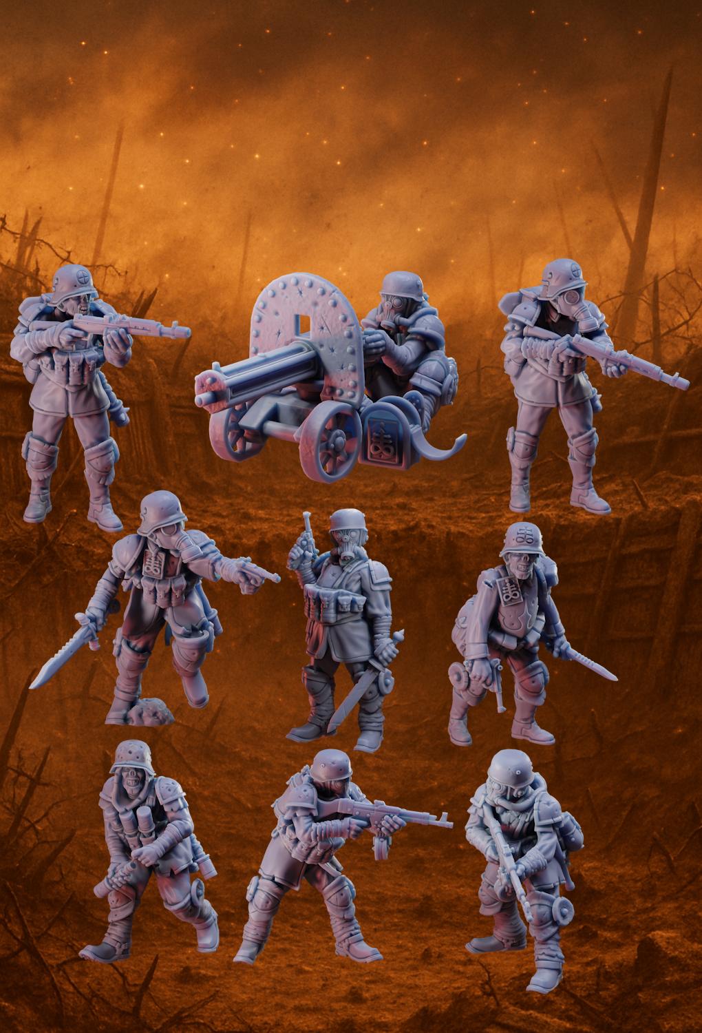 Trench Heretics - Full Warband by Stormforge Minis