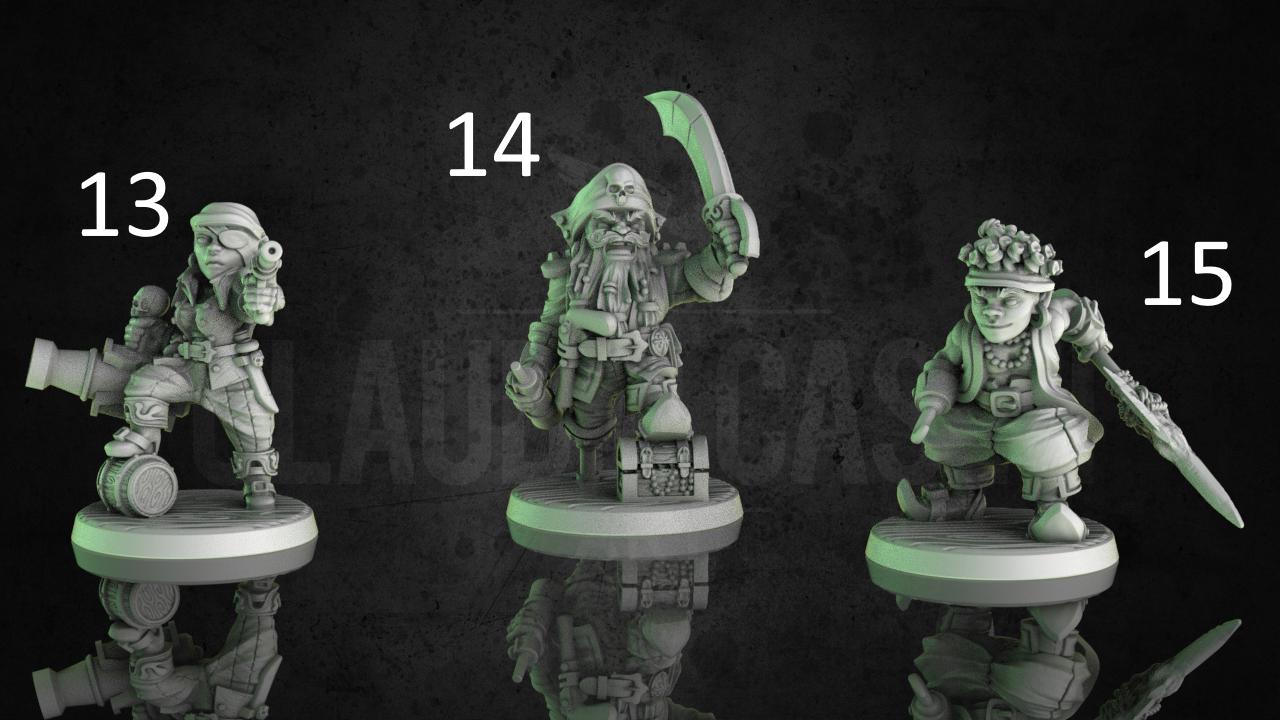 Halfling / Gnome Player Character Miniature - All Classes