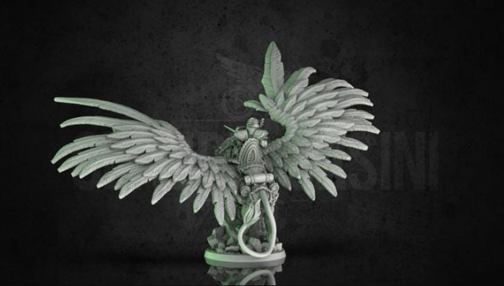 Halfling Gryphon Rider Miniature