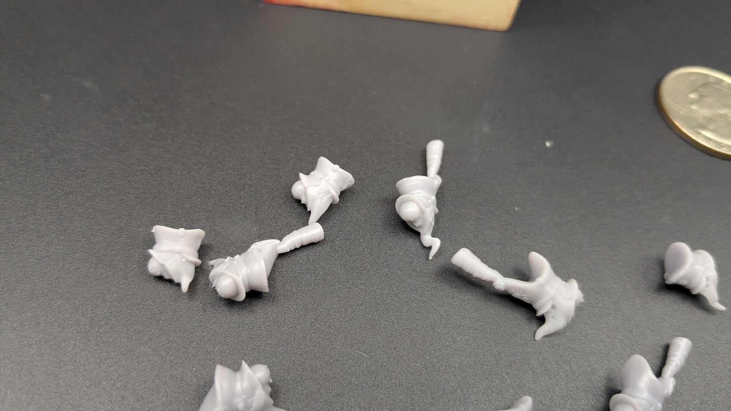 Shako Hats & Peaked Caps - Set of 12 Kitbash Heads