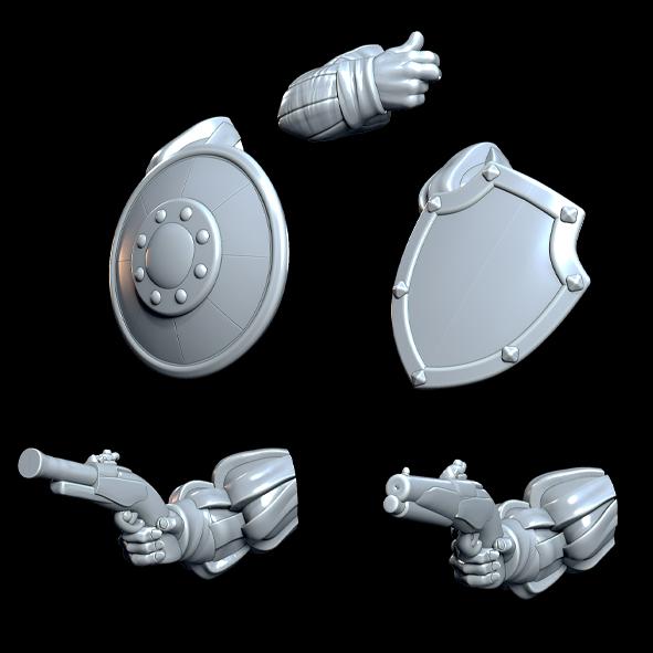Multipart Human Imperial State Troops