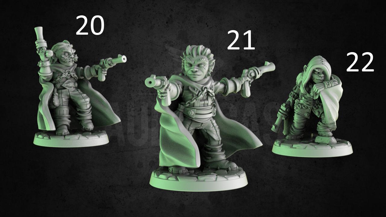 Halfling / Gnome Player Character Miniature - All Classes