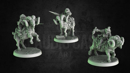 Halfling Goat Riders