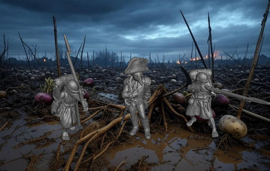 Sludge Fodder Infantry w/ Rifles & Toff Officer - Set of 13