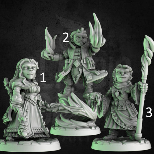Halfling / Gnome Player Character Miniature - All Classes