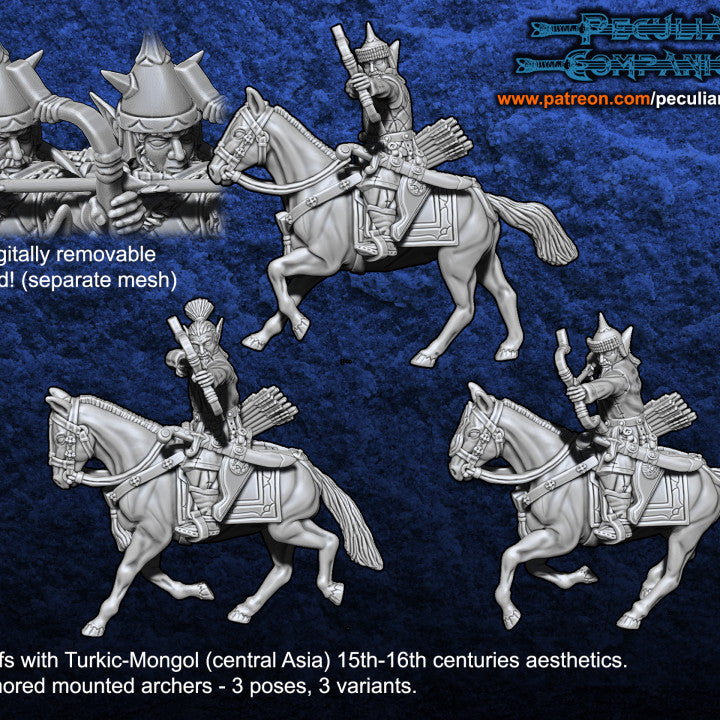 Turko-Mongol Dark Elfs - Dark Horsemen