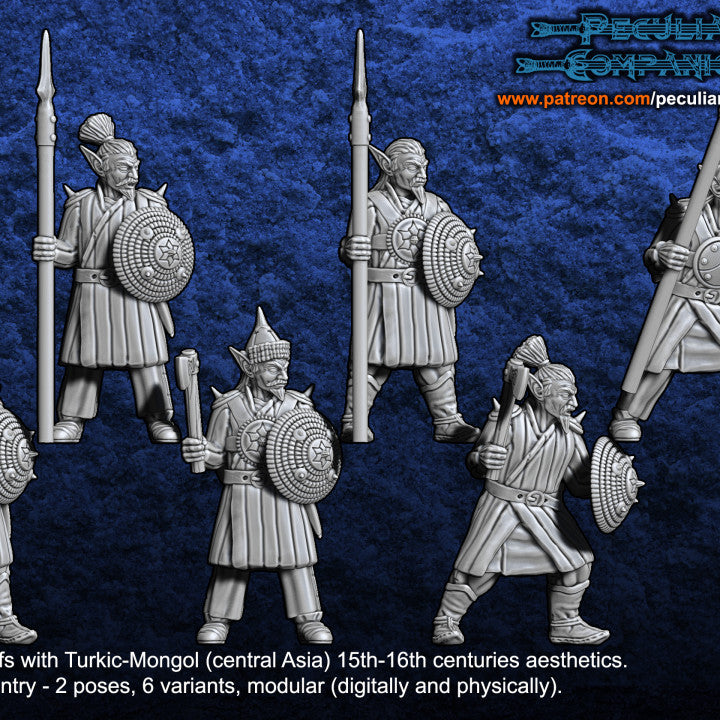 Turko-Mongol Dark Elfs - Dark Warriors