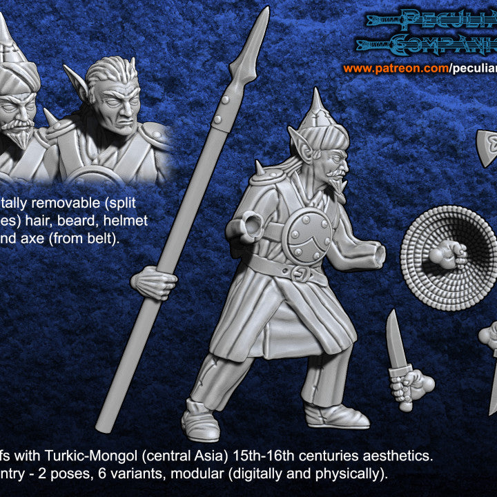 Turko-Mongol Dark Elfs - Dark Warriors