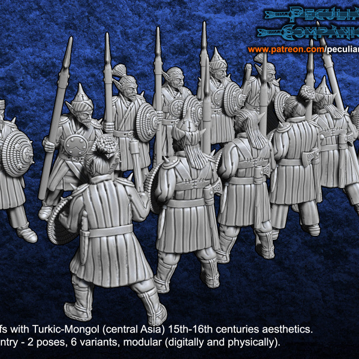Turko-Mongol Dark Elfs - Dark Warriors