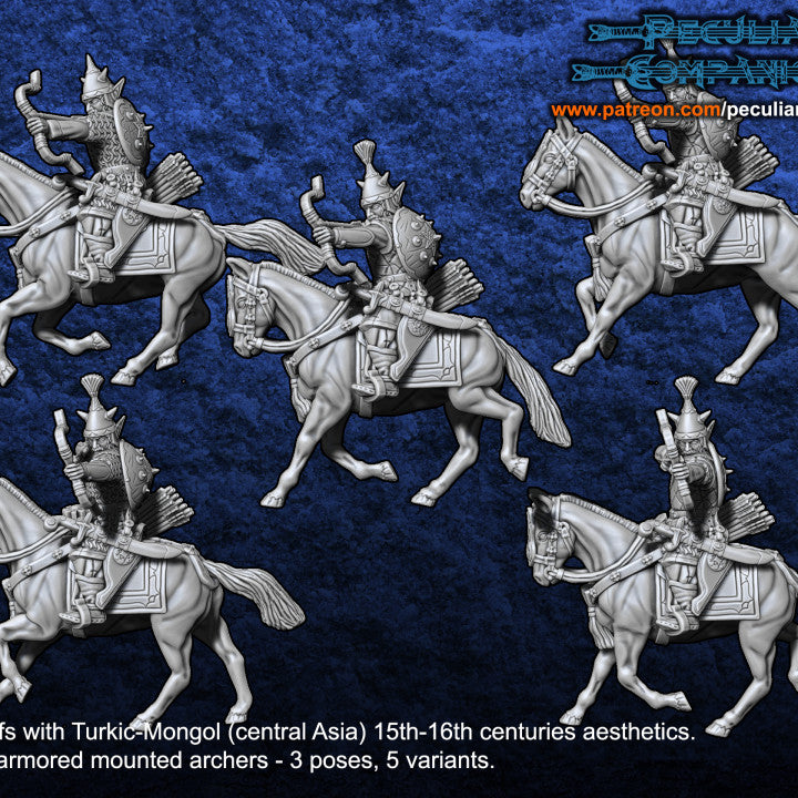 Turko-Mongol Dark Elfs - Dark Horsemen Archers