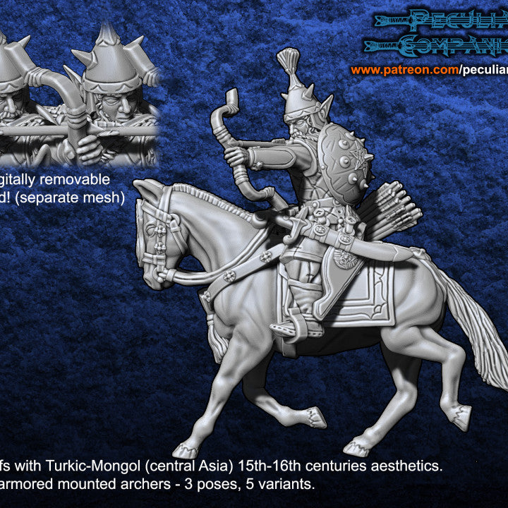 Turko-Mongol Dark Elfs - Dark Horsemen Archers