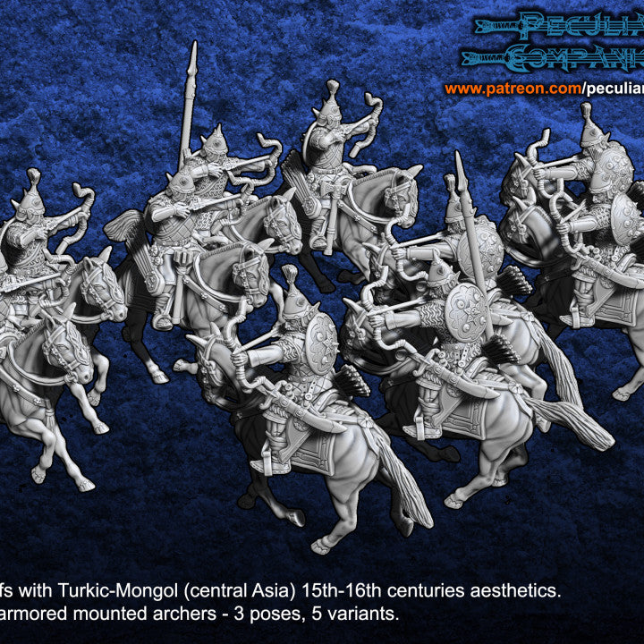 Turko-Mongol Dark Elfs - Dark Horsemen Archers