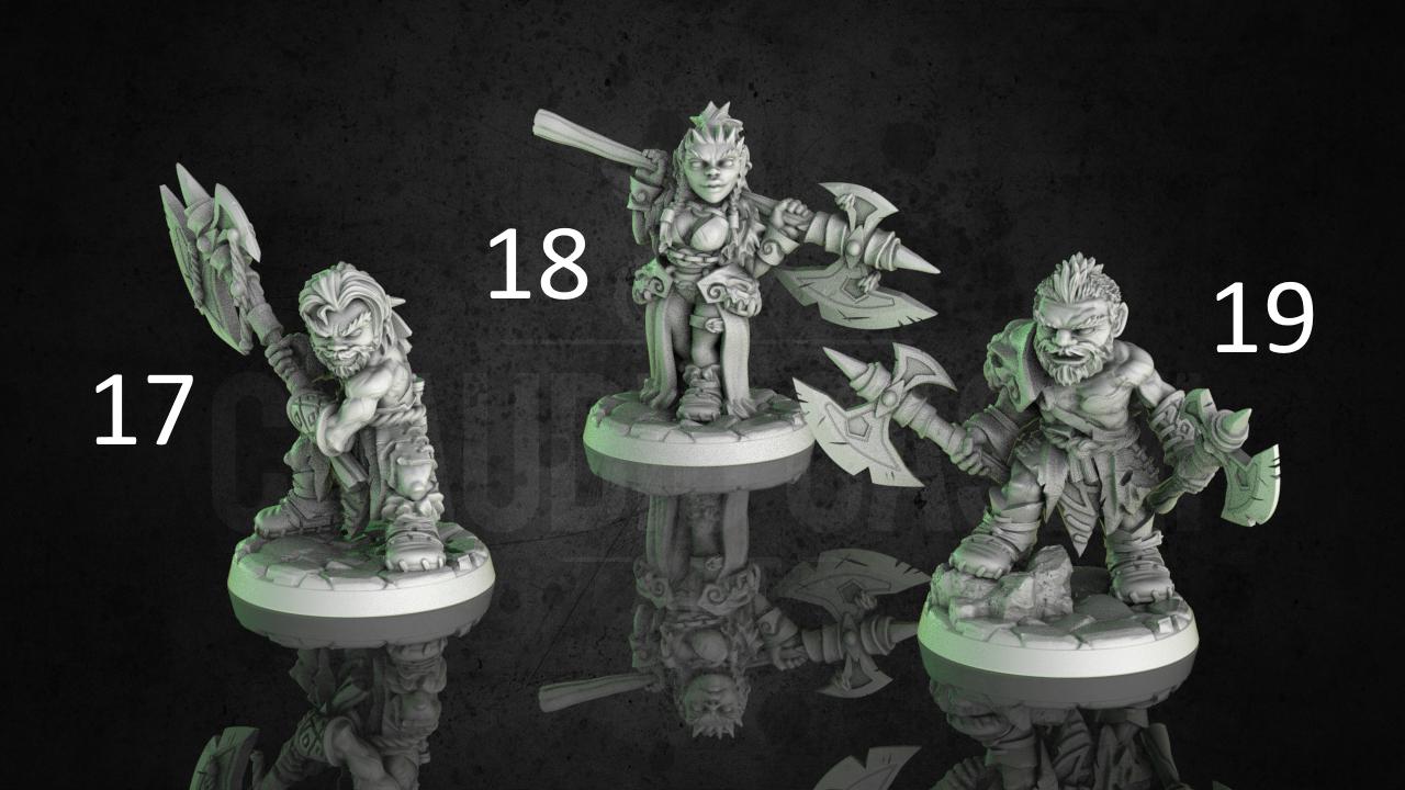 Halfling / Gnome Player Character Miniature - All Classes