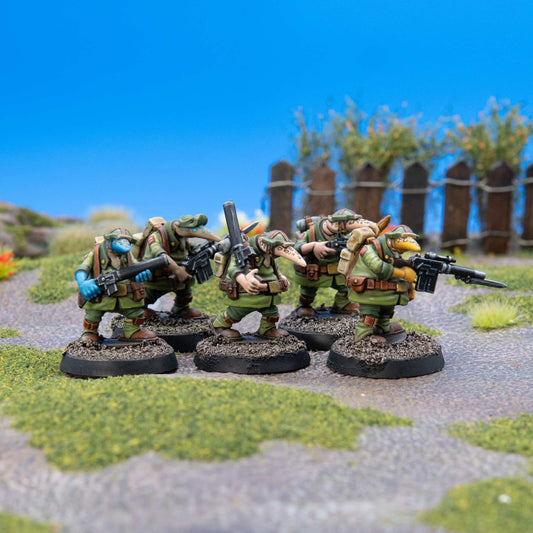 Quar Crusader Infantry painted models