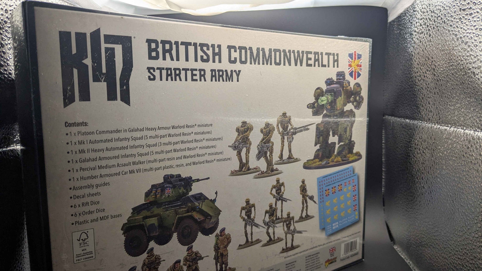 British Commonwealth Starter Army box back, Maskirovka Gaming photo