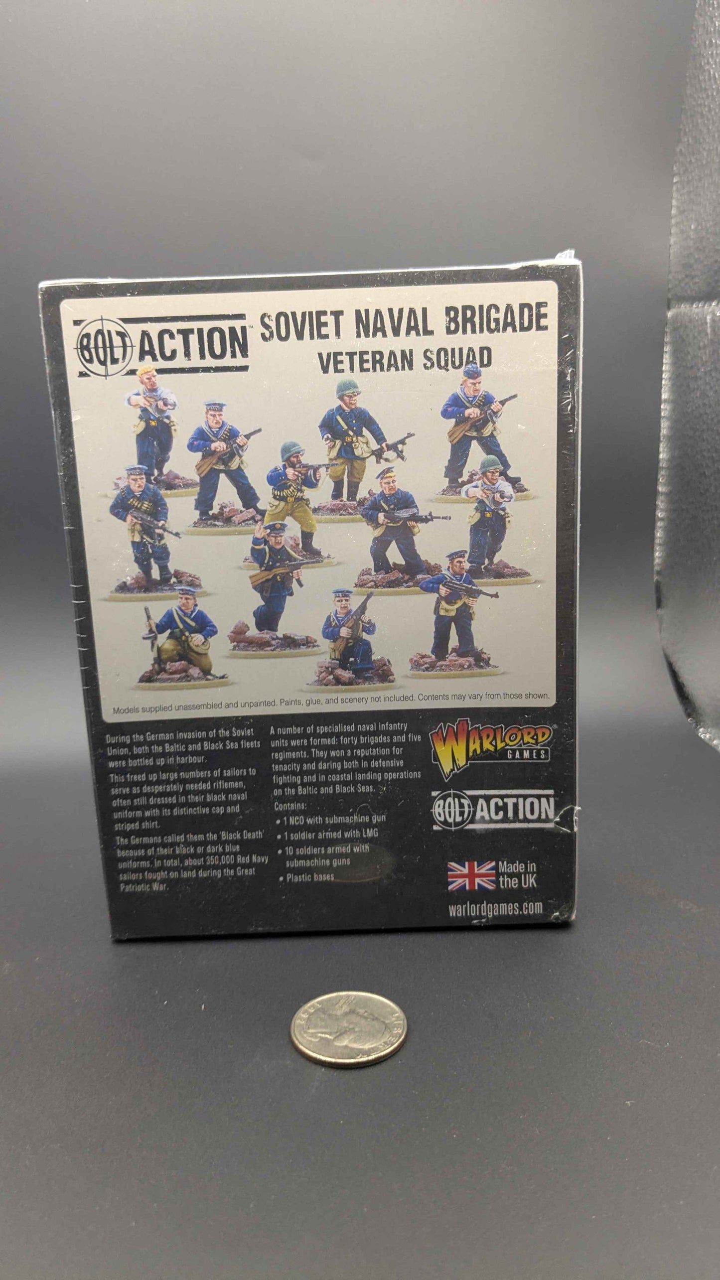 Soviet Naval Brigade Veteran Squad box back, Maskirovka Gaming photo