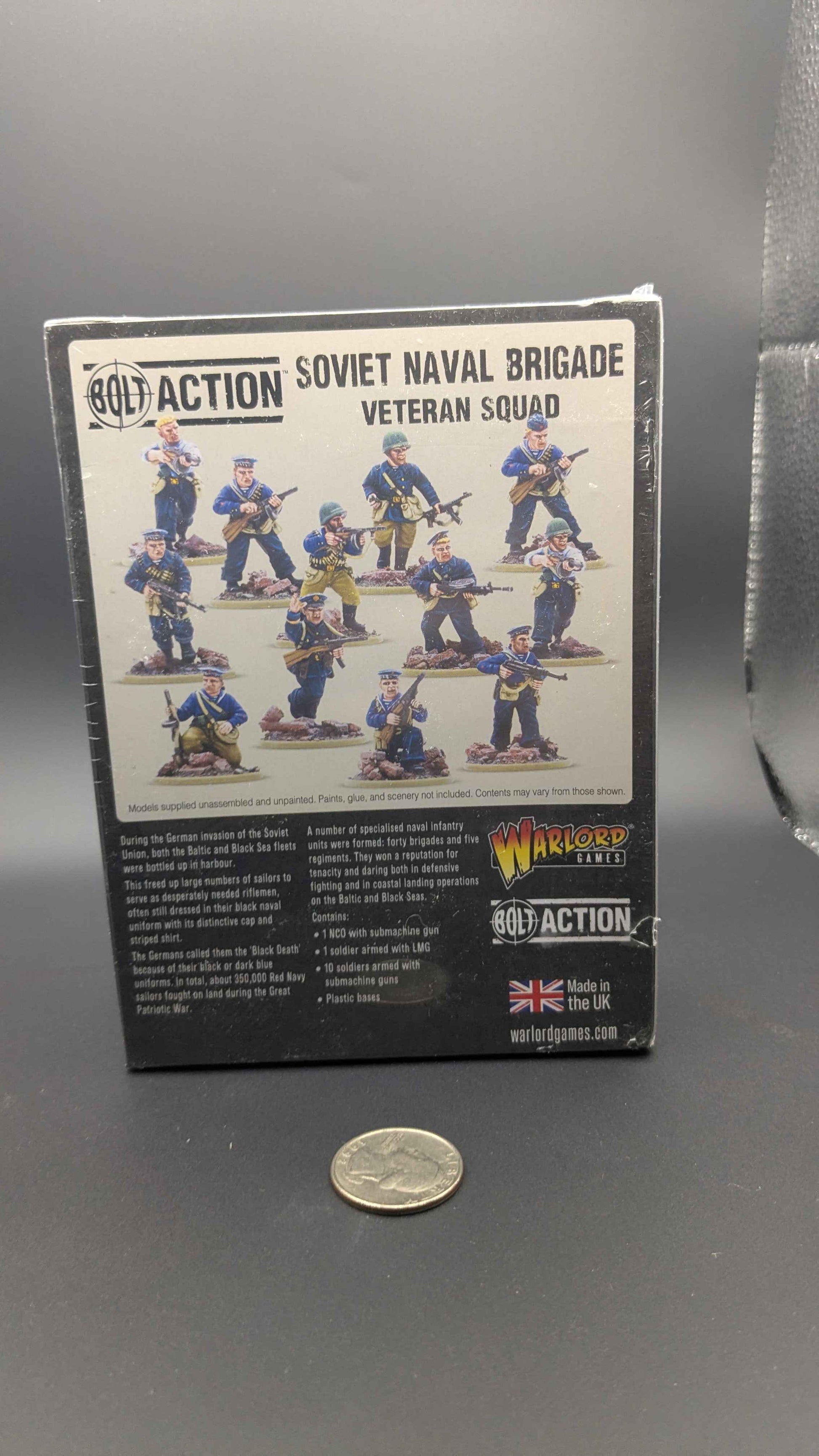 Soviet Naval Brigade Veteran Squad box back, Maskirovka Gaming photo
