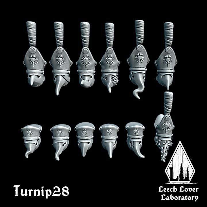 Turnip28 Shako Hats for Conversion & Kitbash - Set of 12