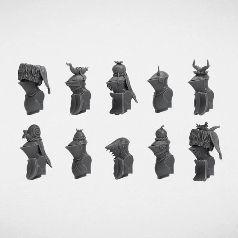 Bascinet & Frogmouth Helmets & Torsos