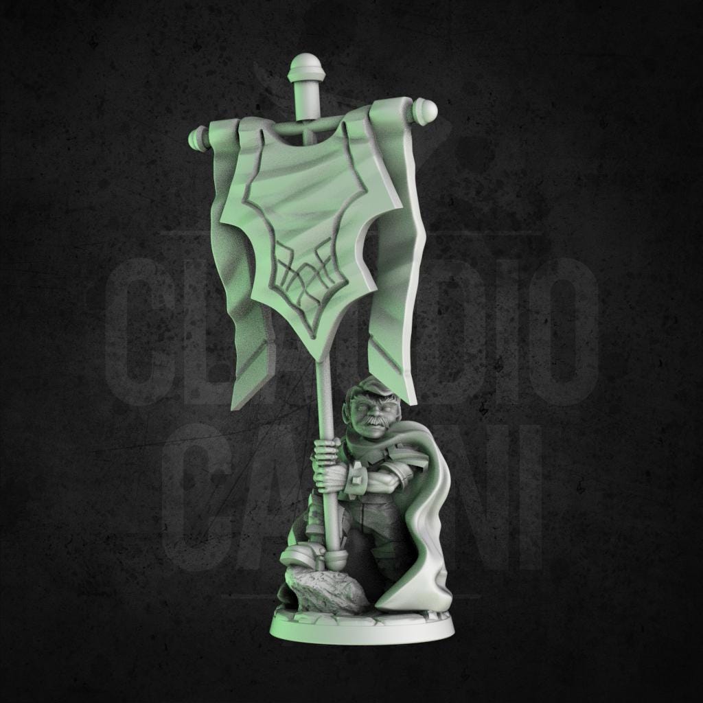 Halfling Gryphon Rider Miniature