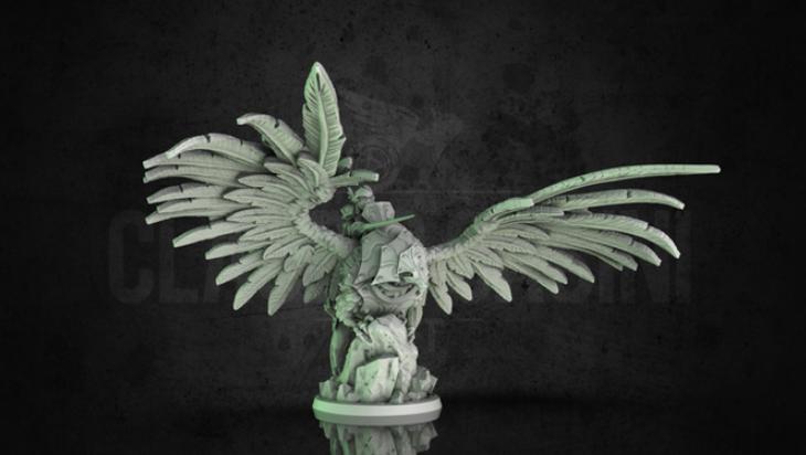 Halfling Gryphon Rider Miniature