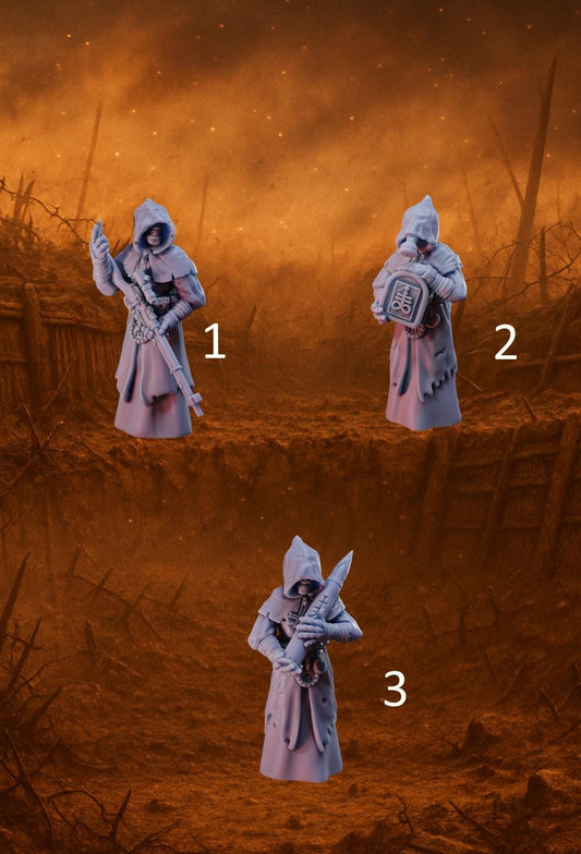 Trench Heretics - Accursed Monks by Stormforge Minis