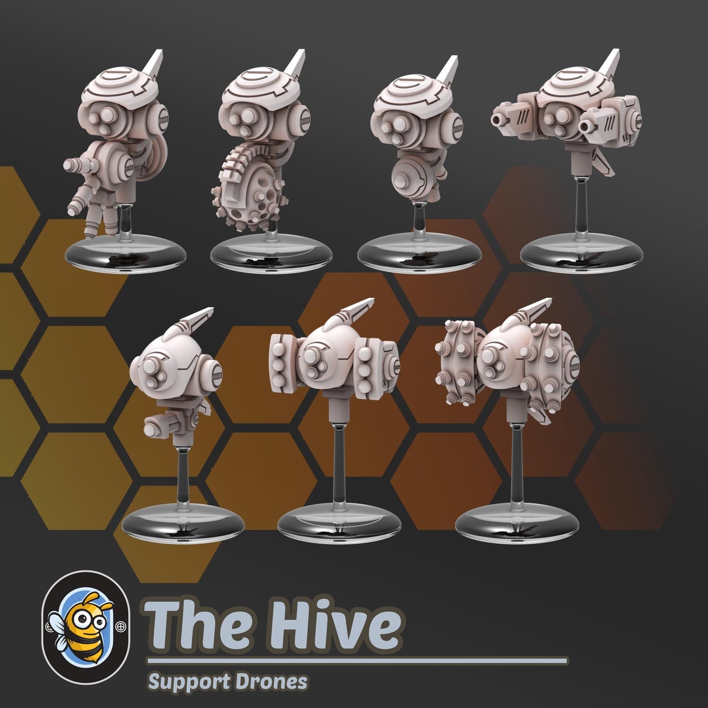 Space Communist Fire Team Infantry and Drones