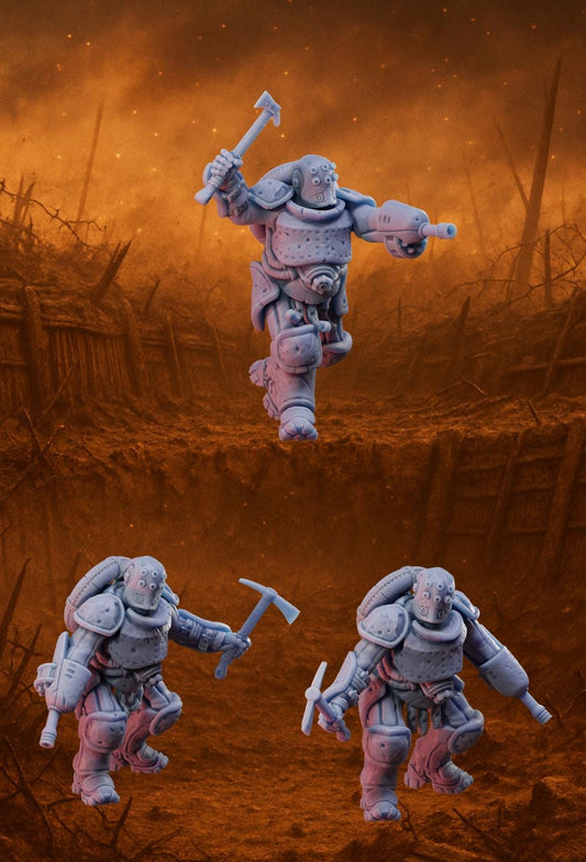 Trench Heretics - Anointed Raiders by Stormforge Minis