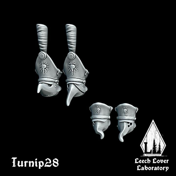 Shako Hats & Peaked Caps - Set of 12 Kitbash Heads