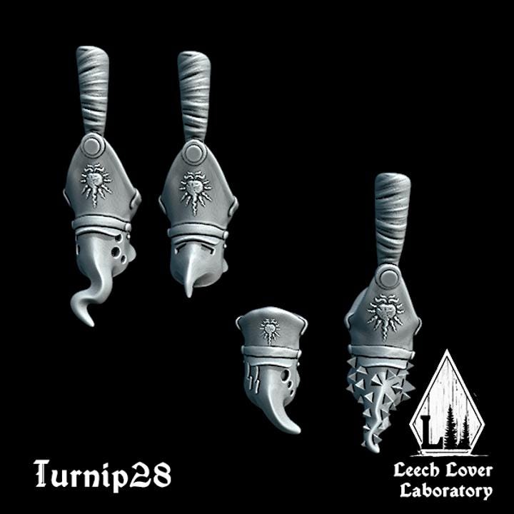 Shako Hats & Peaked Caps - Set of 12 Kitbash Heads