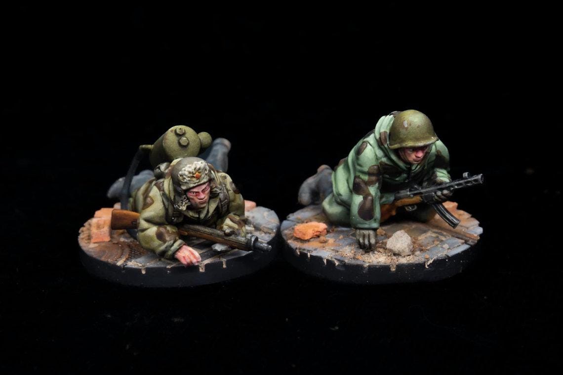 Soviet WW2 Assault Engineer Flamethrower Team