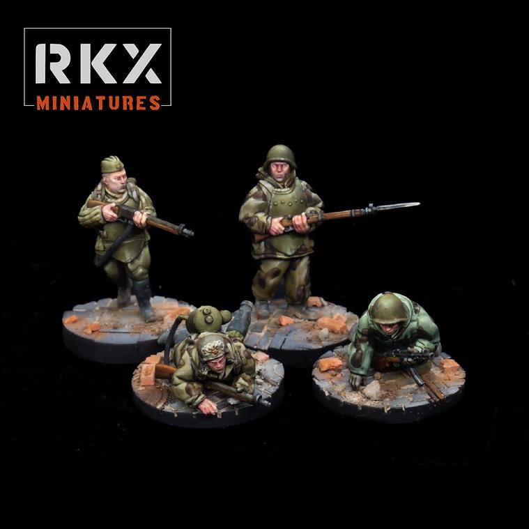 Soviet WW2 Assault Engineer Flamethrower Team