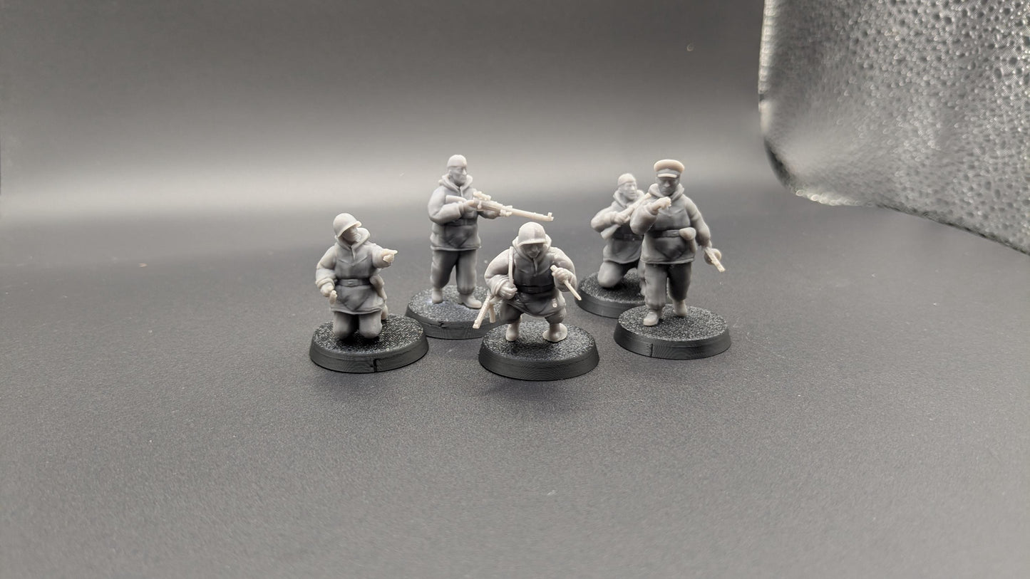 Soviet WW2 Partisan Recon Team - group on bases
