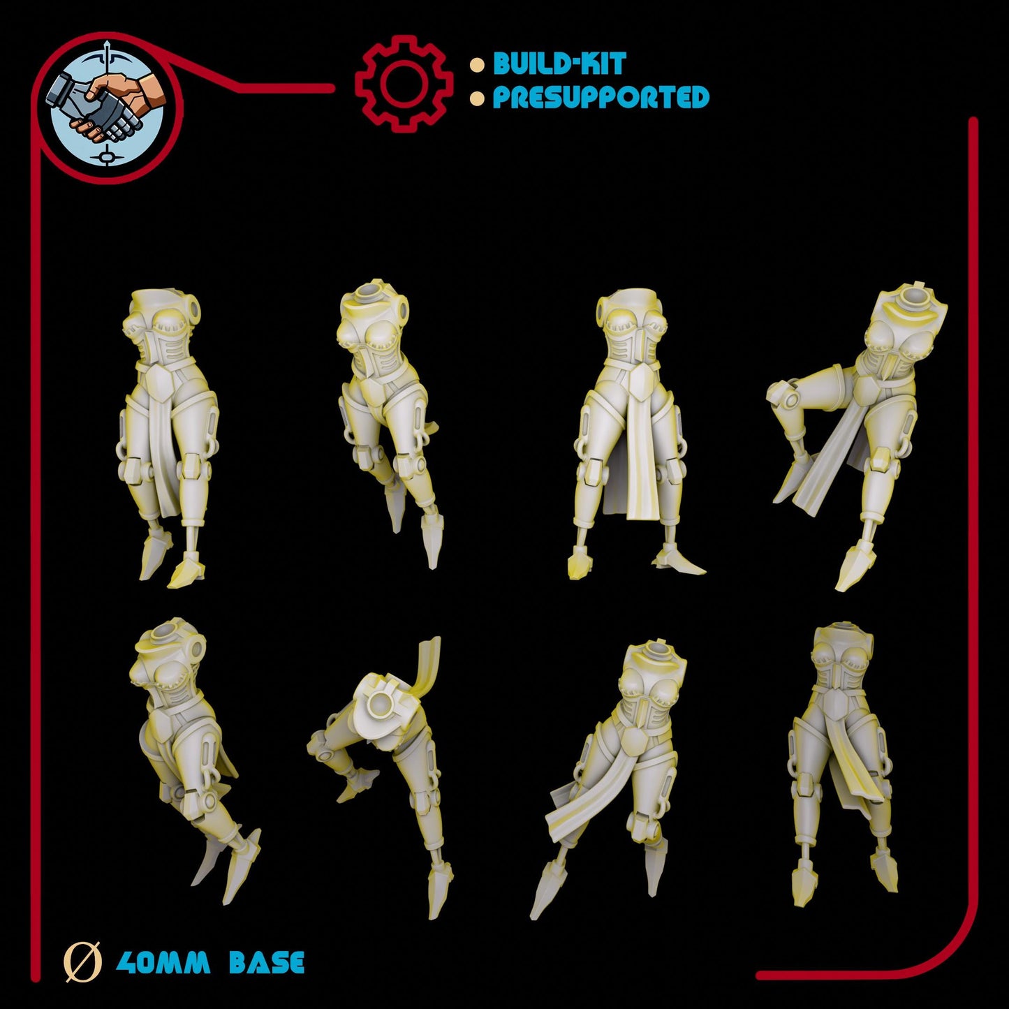 Female Machine Cult Skyraptors for Grimdark Future Wargaming