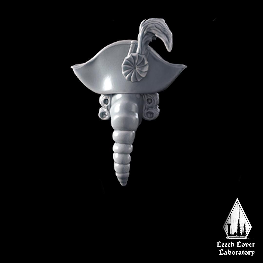 Napoleonic Bicorne Heads - Set of 12 Kitbash Heads