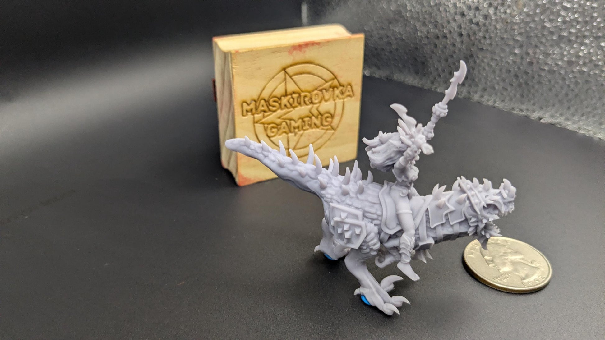Sorceress on Coldblood Raptor - Banner