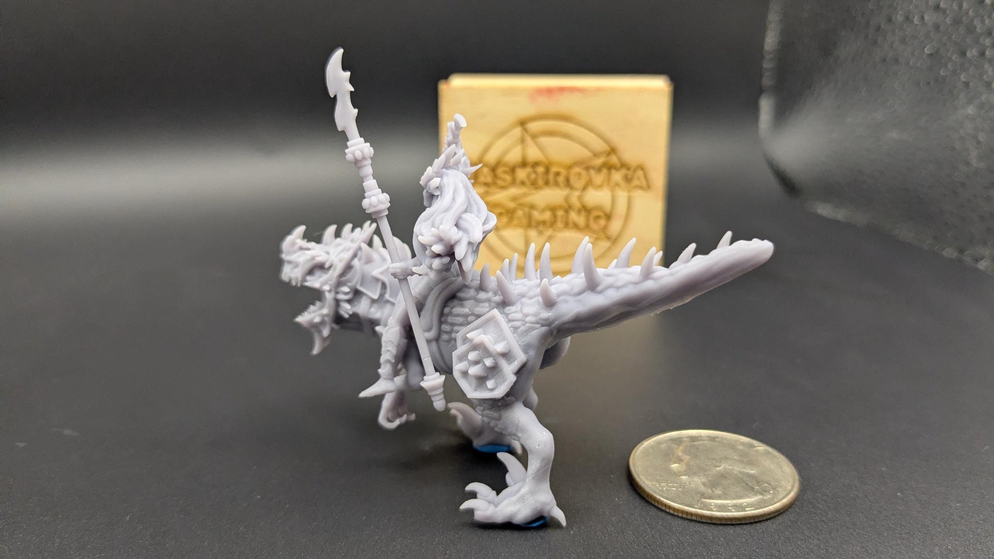 Sorceress on Coldblood Raptor - Sword