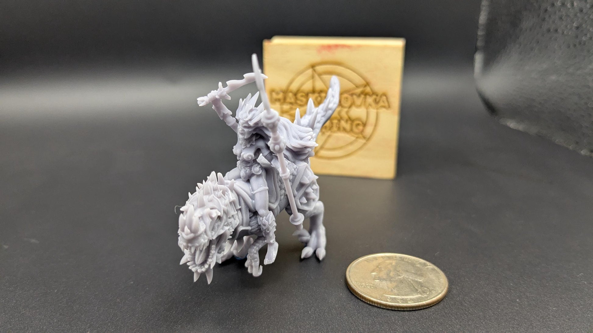 Sorceress on Coldblood Raptor - Banner