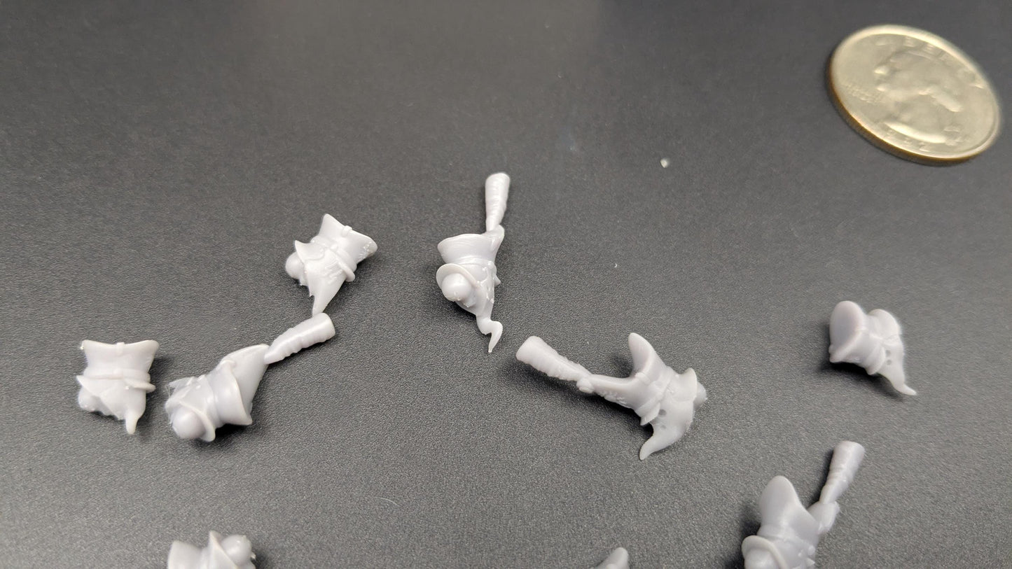 Shako Hats & Peaked Caps - Set of 12 Kitbash Heads