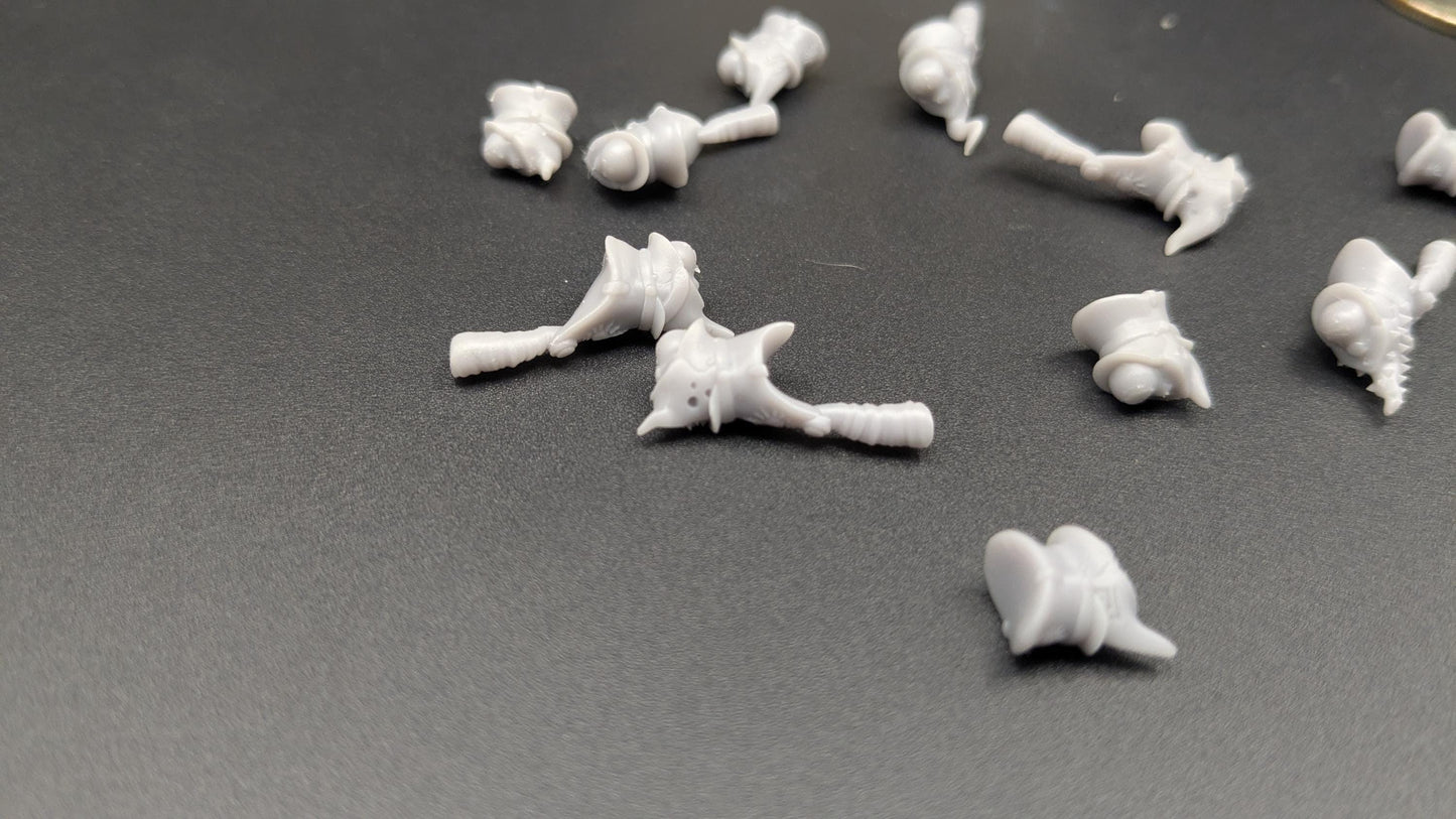 Shako Hats & Peaked Caps - Set of 12 Kitbash Heads