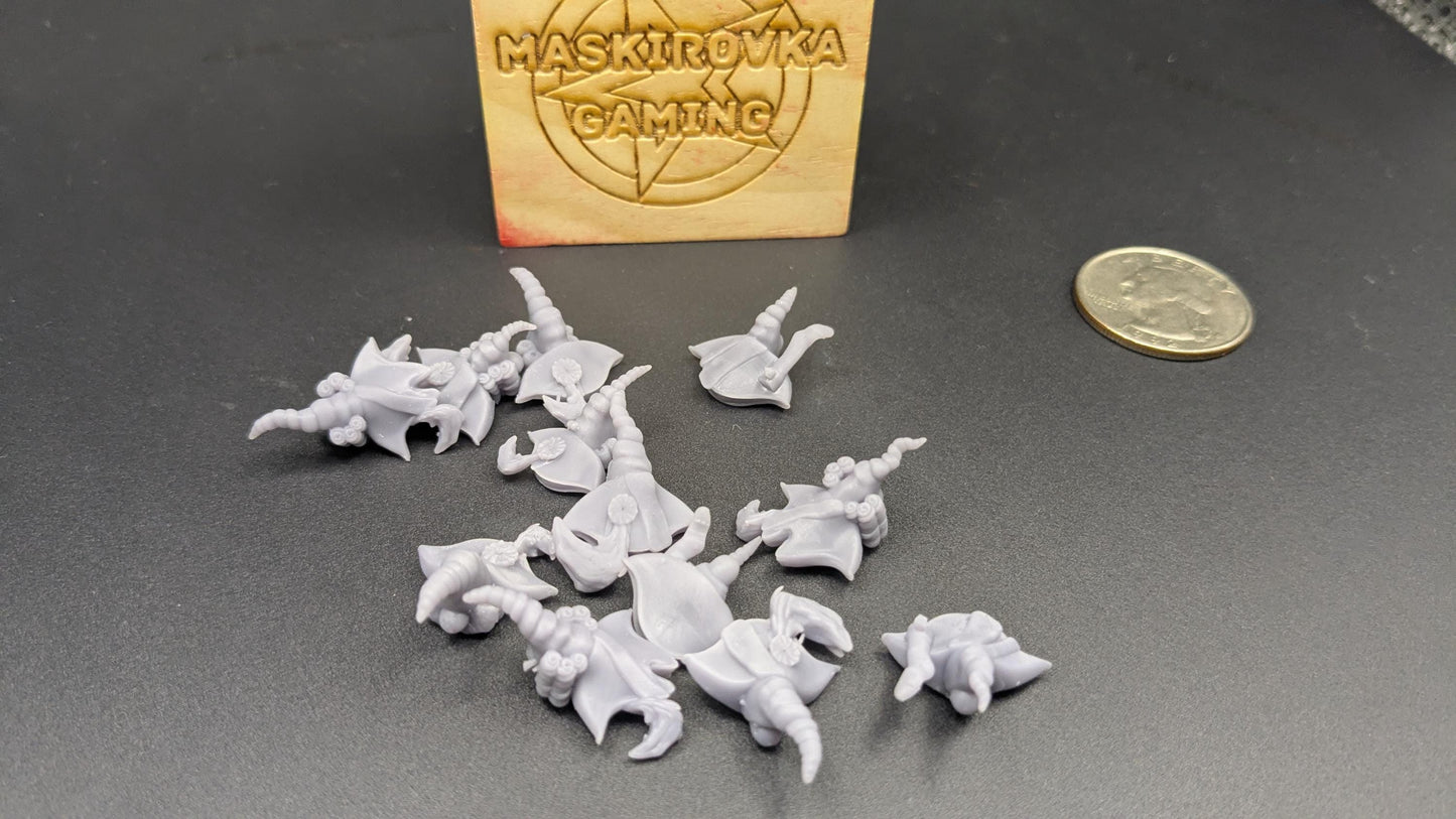 Napoleonic Bicorne Heads - Set of 12 Kitbash Heads