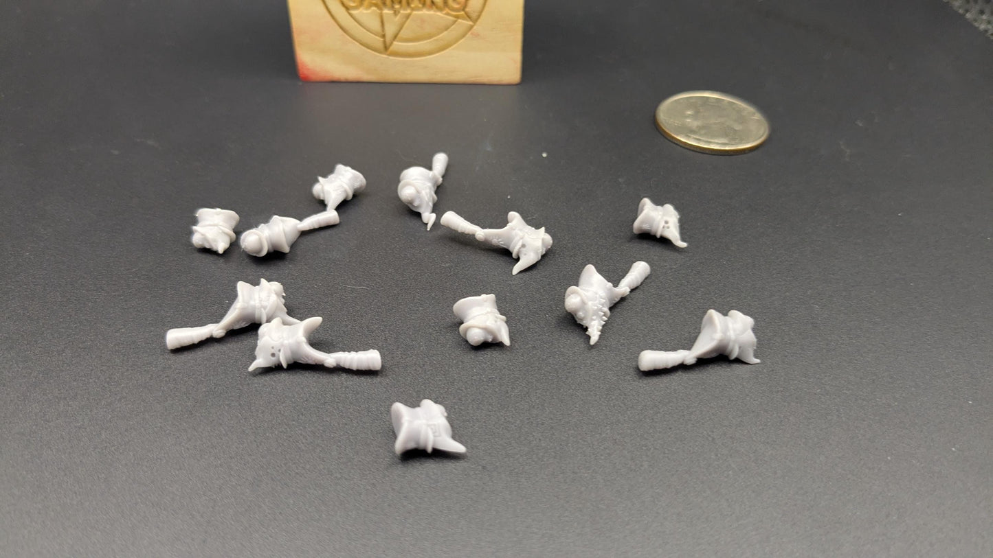 Shako Hats & Peaked Caps - Set of 12 Kitbash Heads