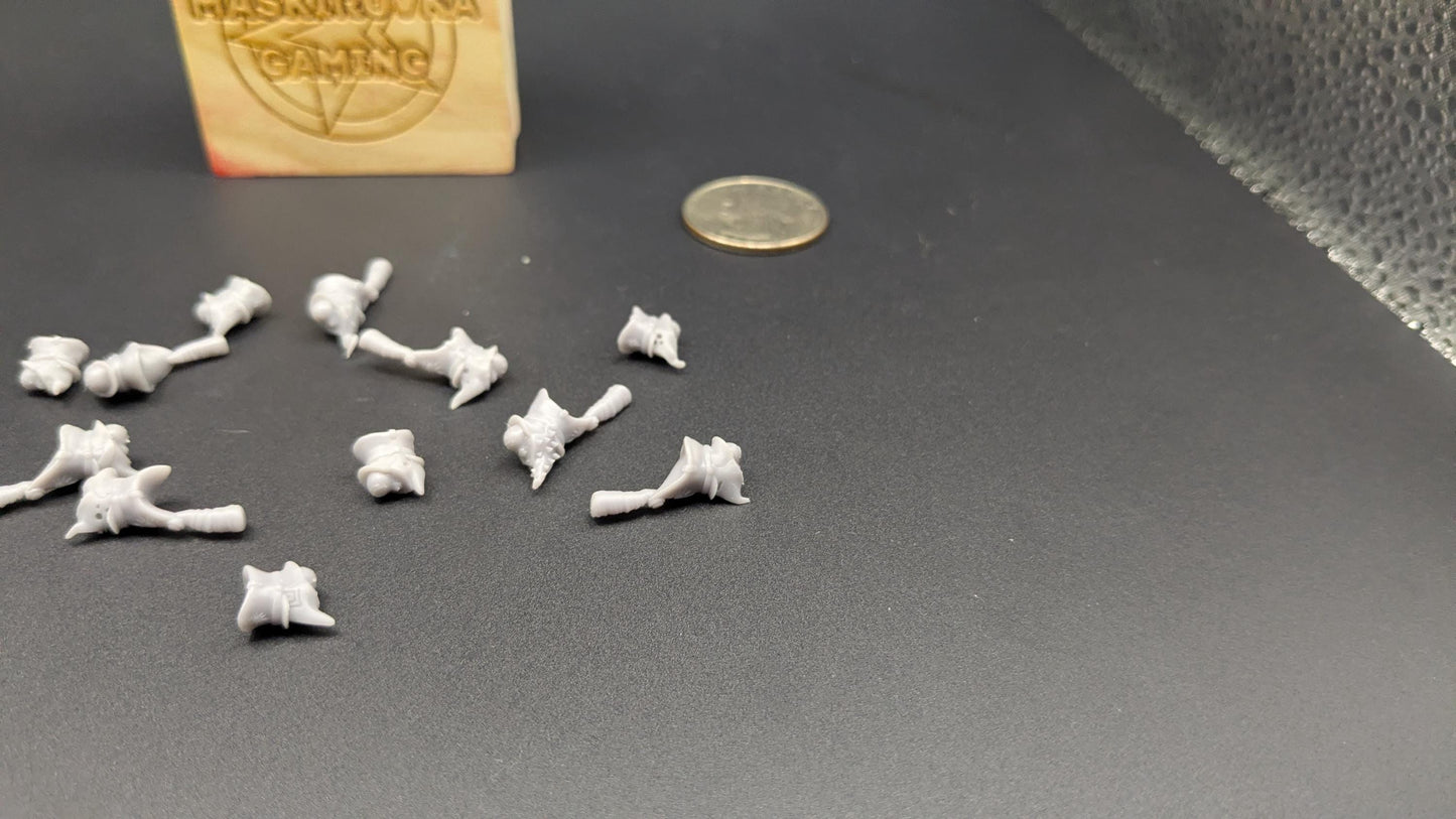 Shako Hats & Peaked Caps - Set of 12 Kitbash Heads
