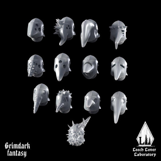 Fodder Beak Helmets - Set of 13