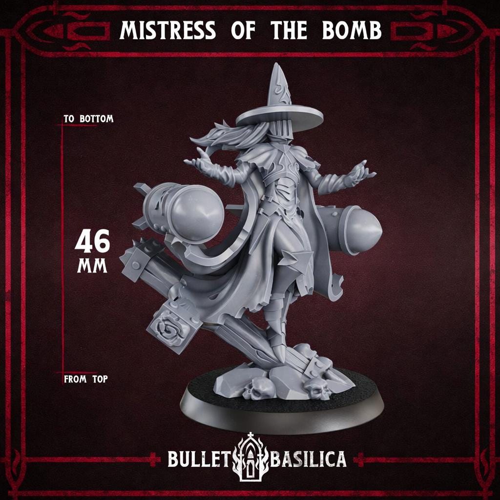 Screeching Trenchroamer - Heretic Court Chorister for Grimdark Trench Wargaming