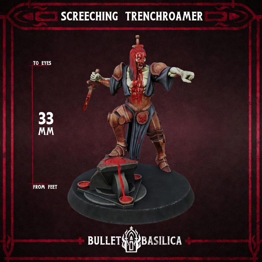 Screeching Trenchroamer heretic court chorister miniature
