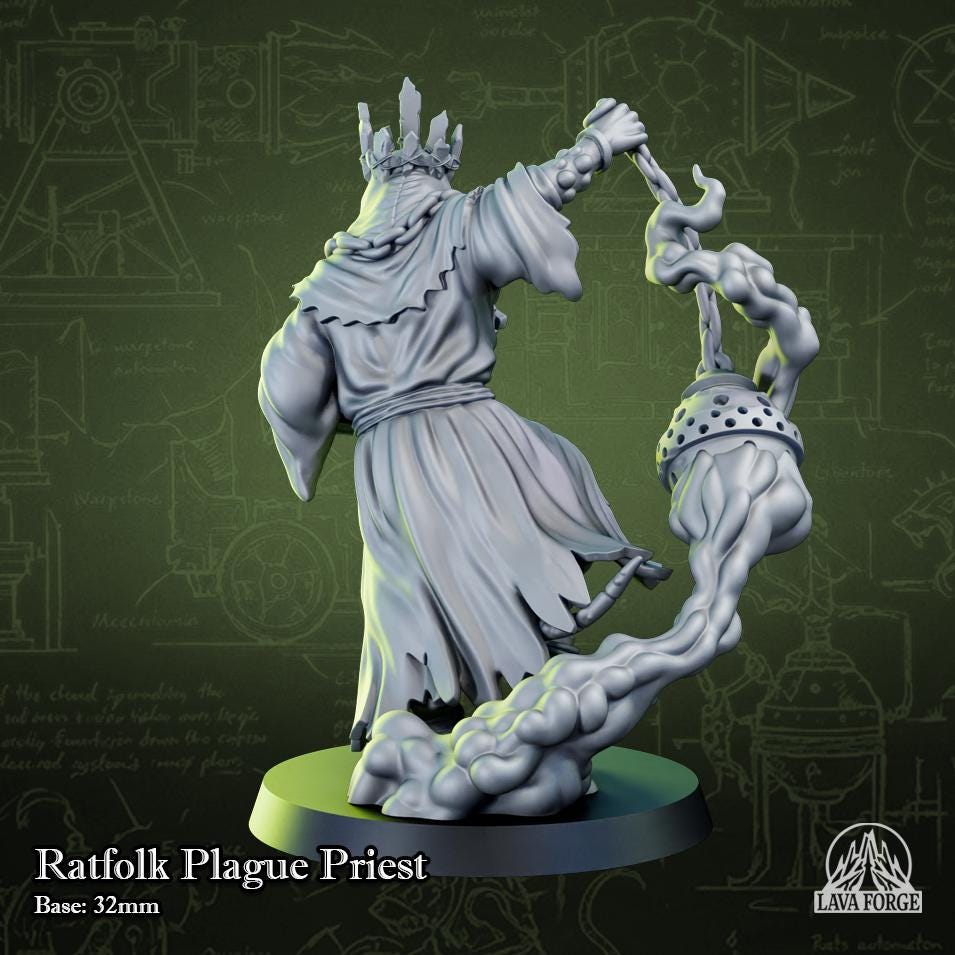 Rotten Brood Ratman Plague Priest miniature