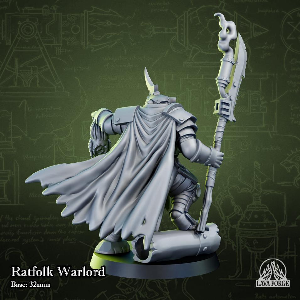 Rotten Brood Ratman Warlord miniature