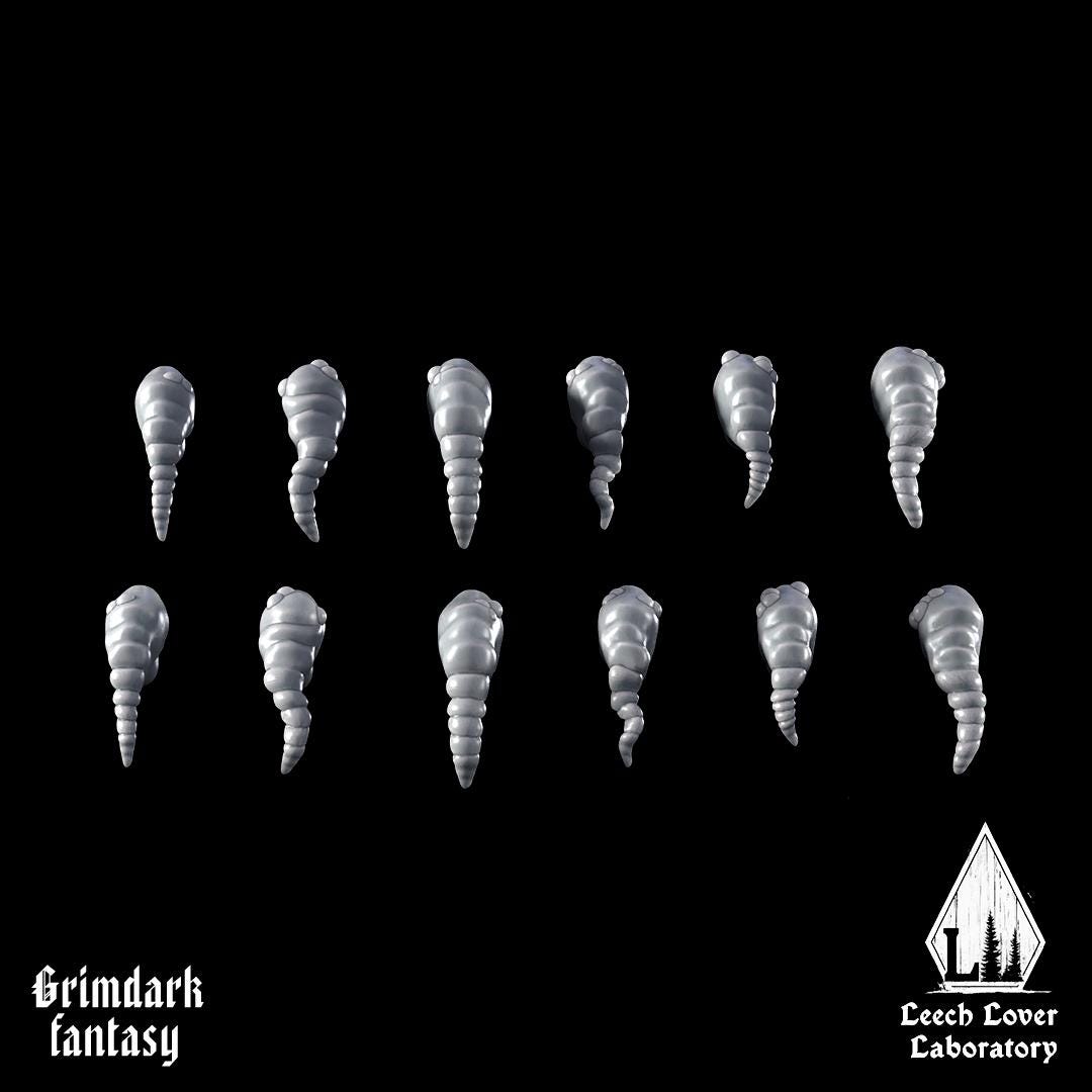 Leech Fodder Heads - Set of 12